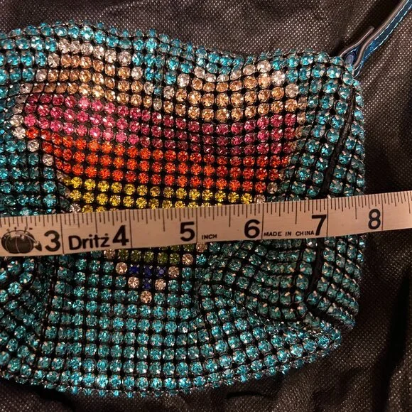 Kurt Geiger Crystal Purse with Heart NEVER USED - Picture 2 of 13